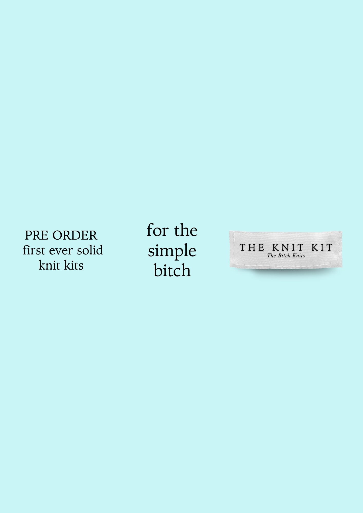 Guardian Angel Knit Kit - Solid Color (Pre-Order)