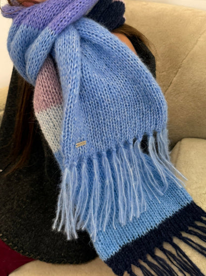 Summit Scarf Blue and Purple Stripe