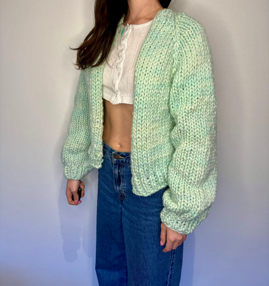 The Charlotte Cardigan - Mint Candy Apple