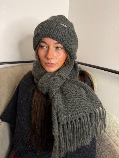 Summit Scarf Dusty Olive Green